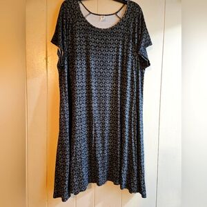 Old Navy Black and White Geometric Tunic Dress - Size XXL